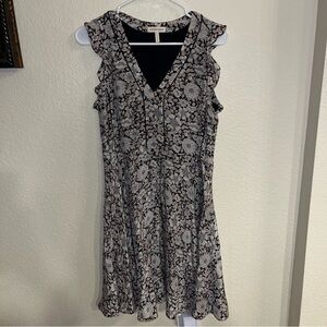 Rebecca Taylor 100% Silk Floral Dress Size 2